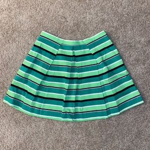 Gap Designed & Crafted Green Striped Tennis Skirt